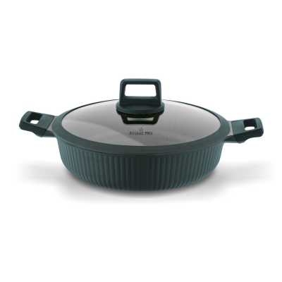 Panvica granitová na indukciu ERIDAN 28 cm s 2 úchytmi a pokrievkou Obrázok pre Panvica granitová na indukciu ERIDAN 28 cm s 2 úchytmi a pokrievkou