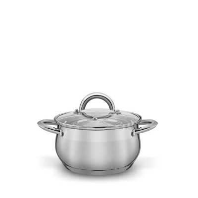 Hrniec nerezový barel 1.2 l s pokrievkou Obrázok pre Hrniec nerezový barel 1.2 l s pokrievkou