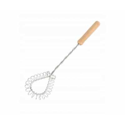 Šľahač na vajcia 30 cm – Nerez s drevenou rukoväťou Obrázok pre Šľahač na vajcia 30 cm – Nerez s drevenou rukoväťou