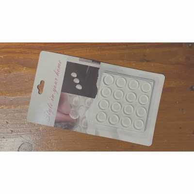 Gumové nárazníky 16 ks 15 mm samolepiace okrúhle Obrázok pre Gumové nárazníky 16 ks 15 mm samolepiace okrúhle