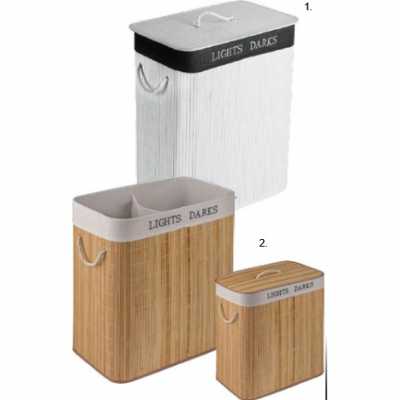 Kôš na bielizeň biely 55l COTTON Obrázok pre Kôš na bielizeň biely 55l COTTON