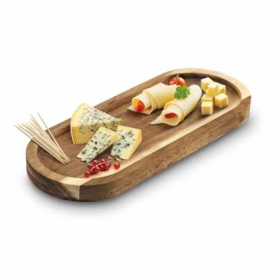 Oválna akáciová dekoratívna doska 30 x 12 cm Obrázok pre Oválna akáciová dekoratívna doska 30 x 12 cm