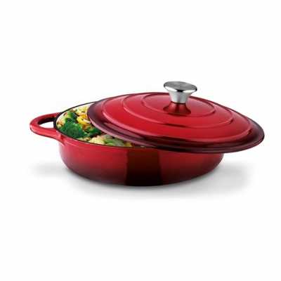 Červený pekáč Konighoffer 28 x 7 cm - s pokrievkou Obrázok pre Červený pekáč Konighoffer 28 x 7 cm - s pokrievkou