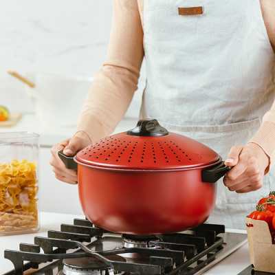 NAVA Taurus hrniec s pokrievkou na cedenie 24cm Obrázok pre NAVA Taurus hrniec s pokrievkou na cedenie 24cm