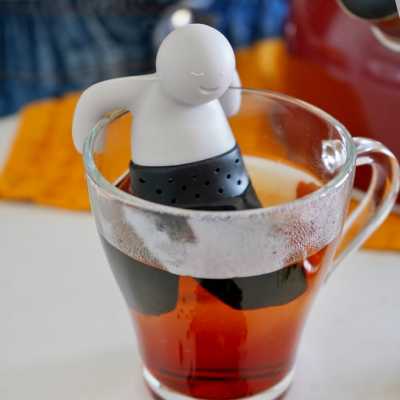 Silikónový čajový zaparovovač – veselý panáčik 8,7 cm Obrázok pre Silikónový čajový zaparovovač – veselý panáčik 8,7 cm