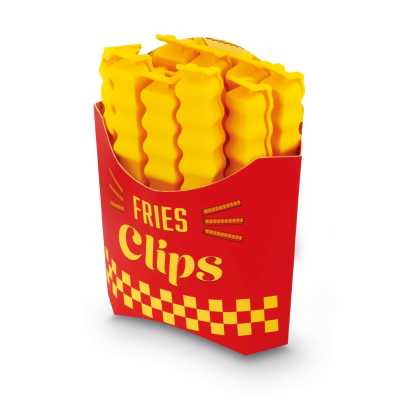 Klip na sáčky French Fries 12 ks – s magnetickým obalom Obrázok pre Klip na sáčky French Fries 12 ks – s magnetickým obalom