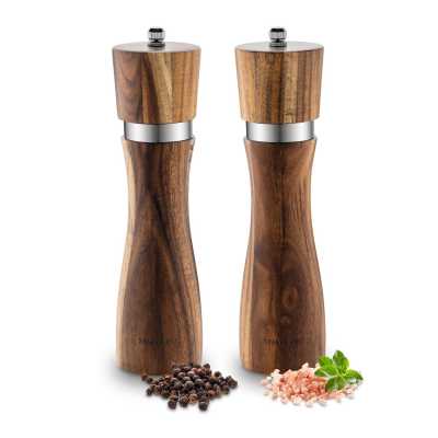 Sada mlynčekov na soľ a korenie z akáciového dreva Aragon Obrázok pre Sada mlynčekov na soľ a korenie z akáciového dreva Aragon