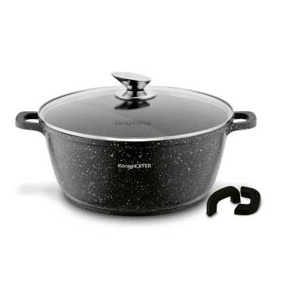 Mramorový hrniec KonigHOFFER Pollo 6,3 l s pokrievkou Obrázok pre Mramorový hrniec KonigHOFFER Pollo 6,3 l s pokrievkou
