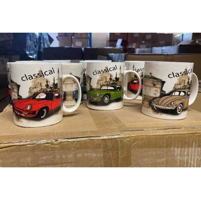 Porcelánový hrnček 350ML Classic car Obrázok pre Porcelánový hrnček 350ML Classic car