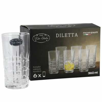 Poháre sada 6 ks 360 ml Diletta Obrázok pre Poháre sada 6 ks 360 ml Diletta