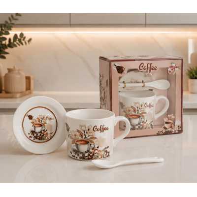 Hrnček keramický 350 ml COFFEE v boxe Obrázok pre Hrnček keramický 350 ml COFFEE v boxe