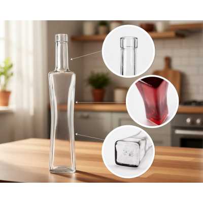 Fľaša QUADRA 500 ml Obrázok pre Fľaša QUADRA 500 ml