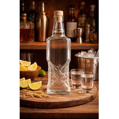 Sklenená fľaša Ukrainka 500 ml Obrázok pre Sklenená fľaša Ukrainka 500 ml