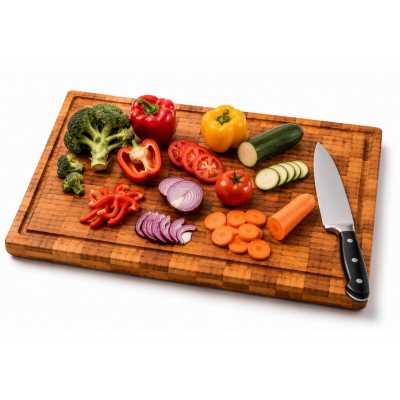 Veľká bambusová kuchynská doska na krájanie a servírovanie – 40 × 30 × 2,5 cm Obrázok pre Veľká bambusová kuchynská doska na krájanie a servírovanie – 40 × 30 × 2,5 cm