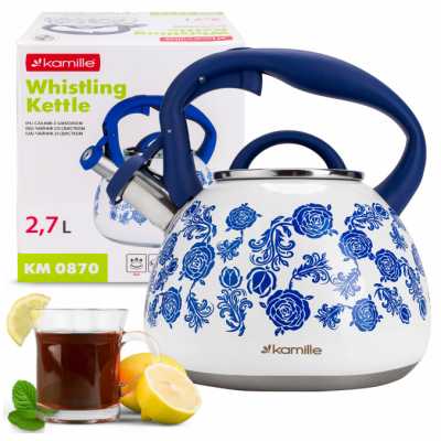 Čajník smaltovaný čierny 2,7l Classic Obrázok pre Čajník smaltovaný čierny 2,7l Classic