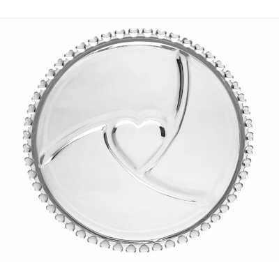 Sklenená misa z kolekcie Love ideálna na servírovanie koláčov, tort a dezertov 30 x 13 cm Obrázok pre Sklenená misa z kolekcie Love ideálna na servírovanie koláčov, tort a dezertov 30 x 13 cm