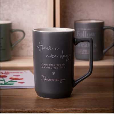 Porcelánový hrnček 550 ml s inšpiratívnym nápisom „Have a nice day“ Obrázok pre Porcelánový hrnček 550 ml s inšpiratívnym nápisom „Have a nice day“