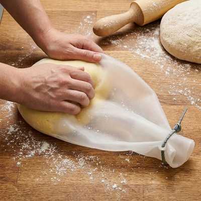 Silikónové vrece / vrecúško na miesenie cesta 30,5 x 21 cm 1,5L Obrázok pre Silikónové vrece / vrecúško na miesenie cesta 30,5 x 21 cm 1,5L