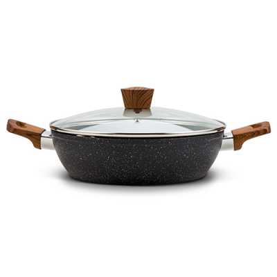 Hrniec 28cm s kamenným povrchom a pokrievkou 6,6L NATURE Obrázok pre Hrniec 28cm s kamenným povrchom a pokrievkou 6,6L NATURE